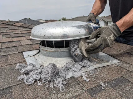 Cleaning Dryer Vent On Roof in Bellingham