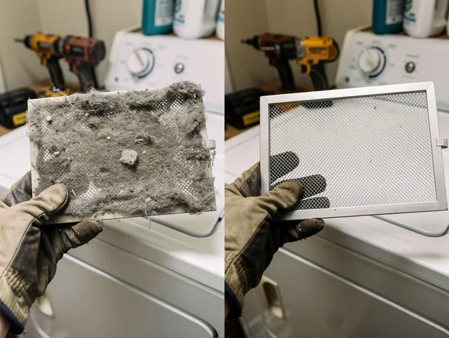 Professional lint trap cleaning by Bellingham Dryer Vent Cleaning in Bellingham