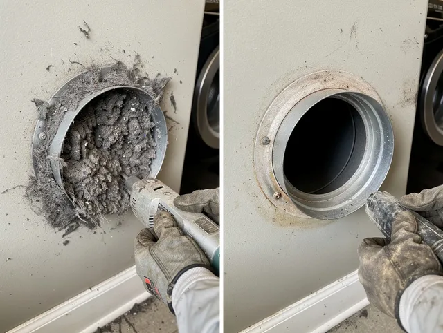 Professional clogged vent cleaning by Bellingham Dryer Vent Cleaning in Bellingham
