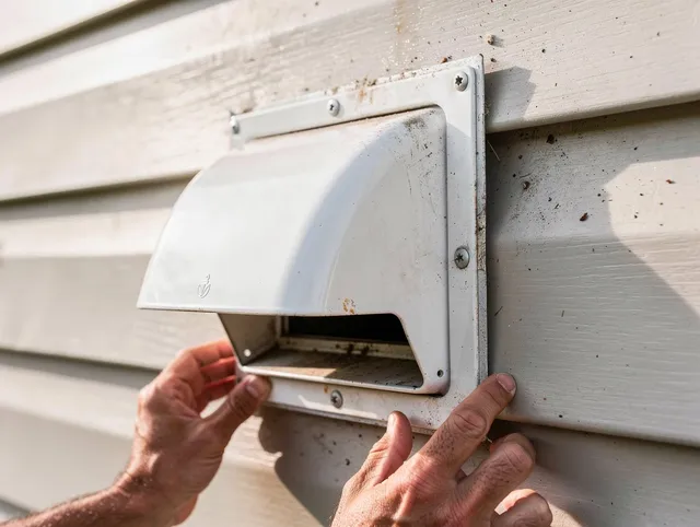 Bellingham Dryer Vent Cleaning technician delivering thorough residential dryer vent cleaning service in Bellingham
